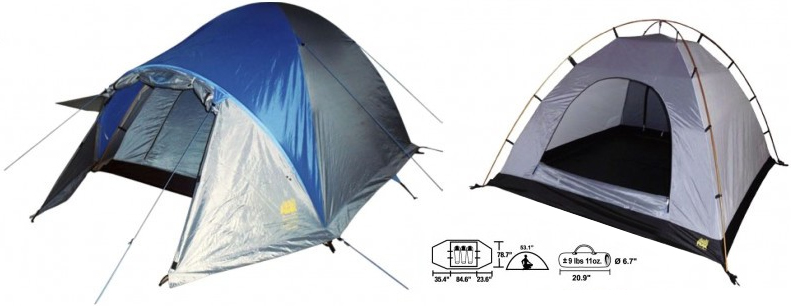 Peak South | Outdoors Tent 4-Season High 3-Person Col